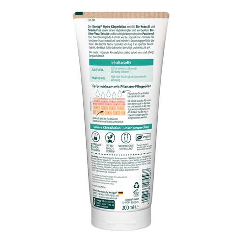 Kneipp Hydro K&ouml;rperlotion Aloe Vera - 2