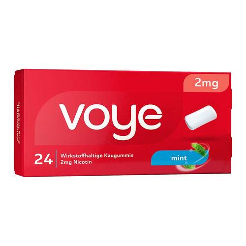 Voye Mint 2 mg wirkstoffhaltige Kaugummis mit Nikotin - 1