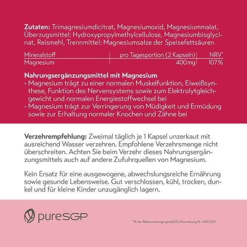 Puresgp Magnesium Komplex Kapseln - 4