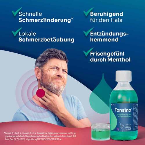 Tonsino Gurgell&ouml;sung bei Halsschmerzen - 3