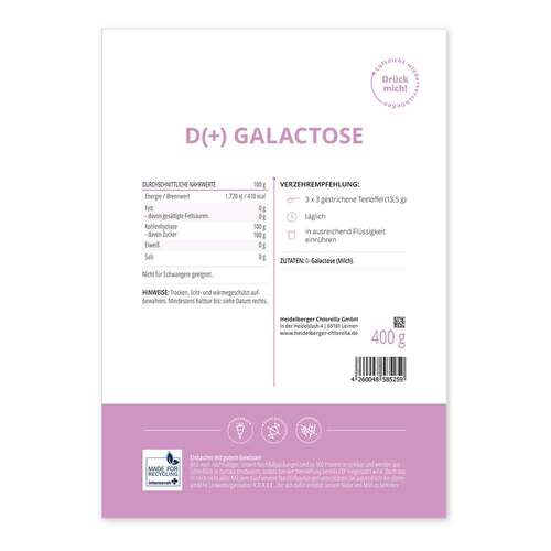 D + Galactose Pulver - 2