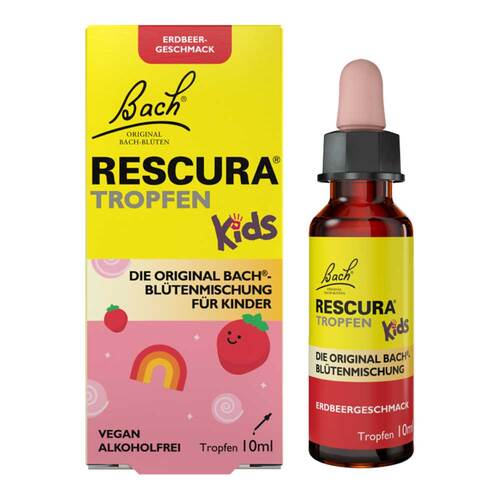 Bachbl&uuml;ten Original Rescura Kids Tropfen Erdbeer alkoholfrei - 1