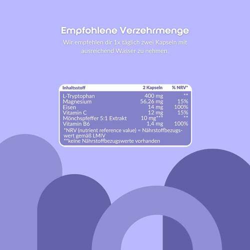 BE Tanics Periodenbalance Eisen + M&ouml;nchspfeffer Kapseln  - 4