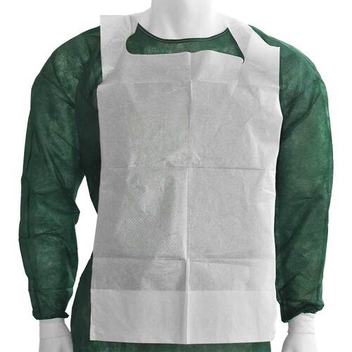 Maimed Einmal-Schutzlätz.mit Auffangta.37x66cm weiß - 3