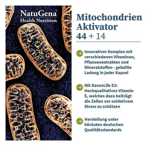 Mitochondrien Aktivator 44 + 14 Multi-Komplex Kapseln  - 2