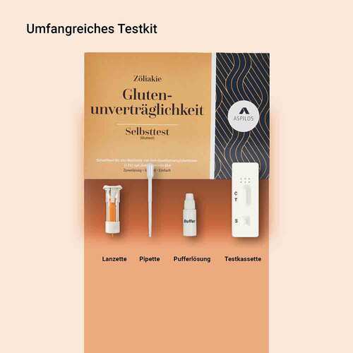 Aspilos Schnelltest Glutenunvertr&auml;gl.Z&ouml;liakie Blut - 2