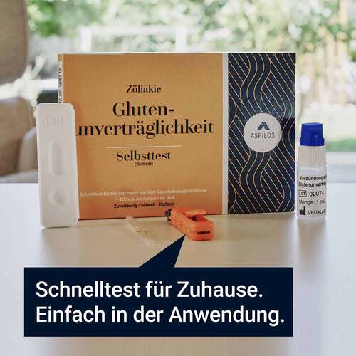 Aspilos Schnelltest Glutenunvertr&auml;gl.Z&ouml;liakie Blut - 3