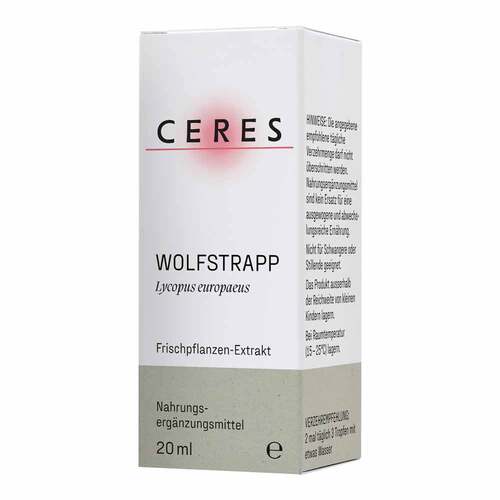 CERES Wolfstrapp Lycopus europaeus Extrakt Tropfen - 5