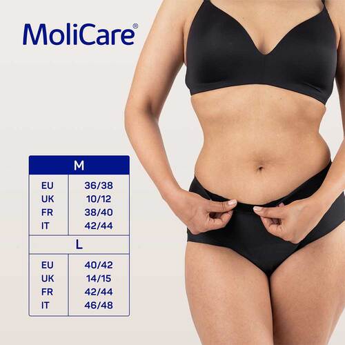 Molicare lady Absorbent underwear + 5 Pads Größe M - 6