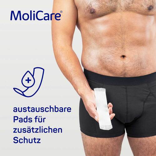 Molicare men Absorbent underwear + 5 Pads Größe L - 3