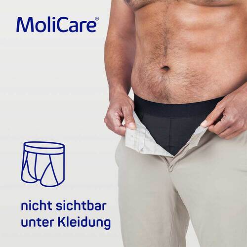 Molicare men Absorbent underwear + 5 Pads Größe L - 7