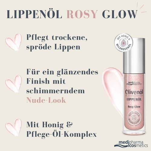 Oliven&ouml;l Lippen&ouml;l rosy glow - 3