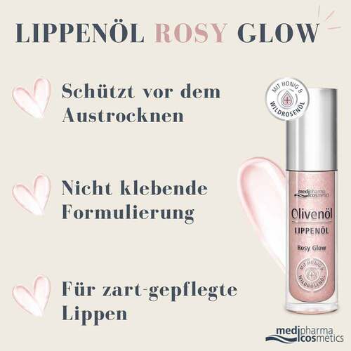 Oliven&ouml;l Lippen&ouml;l rosy glow - 4