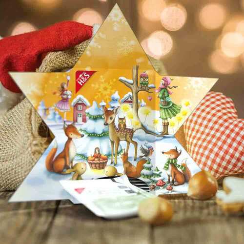 H&S Adventskalender Stern Filterbeutel - 3