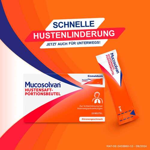 Mucosolvan Hustensaft-Portionsbeutel mit 30 mg Ambroxol - 3