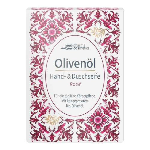 Olivenöl Hand- & Duschseife Rose - 1