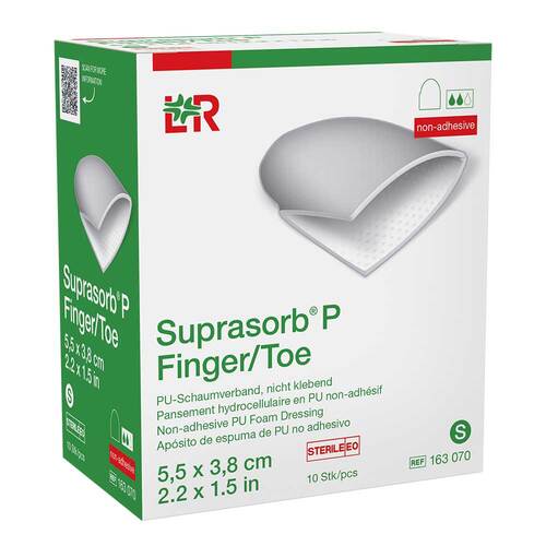 Suprasorb P Finger / Toe PU-Schaumverband steril Größe S - 1
