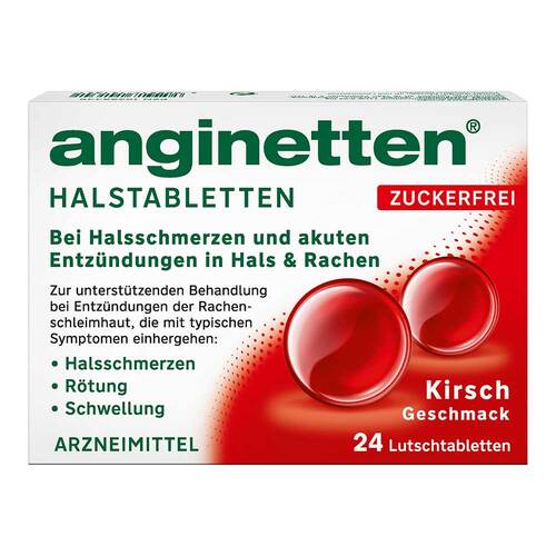 Anginetten Halstabletten zuckerfrei Kirsche - 1