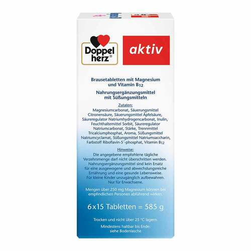 Doppelherz Magnesium 500 + B12 Brausetabletten - 3