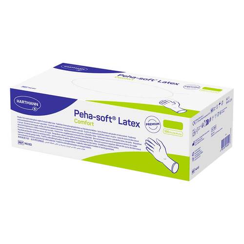 Peha-Soft Latex Comfort Untersuchungshandschuhe unsteril pf M - 2