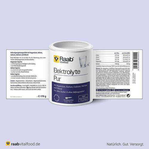 Raab Vitalfood Elektrolyte pur Pulver - 5