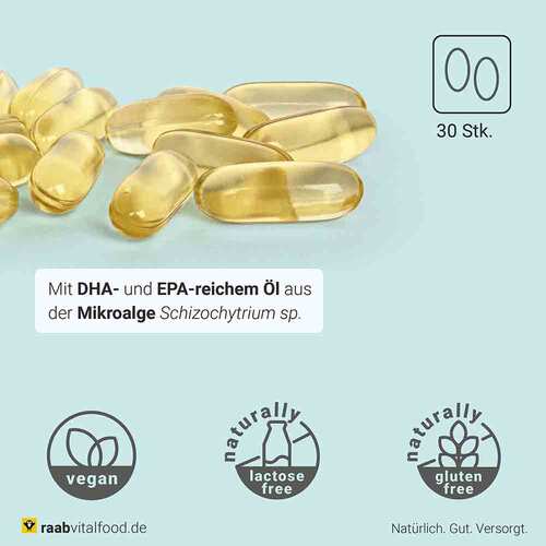 Raab Vitalfood Algenöl Omega-3 Kapseln - 2