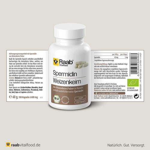 Raab Vitalfood Spermidin Bio Kapseln - 5