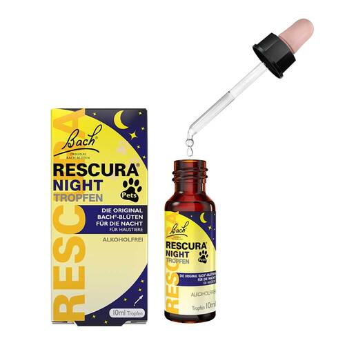 Bachbl&uuml;ten Original Rescura Night Pets Tropfen alkoholfrei  - 2