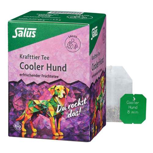 Krafttier Tee Cooler Hund Bio Salus Filterbeutel - 1