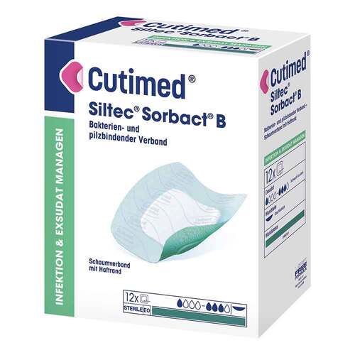 Cutimed Siltec Sorbact B PU-Verband 7,5x7,5 cm - 1