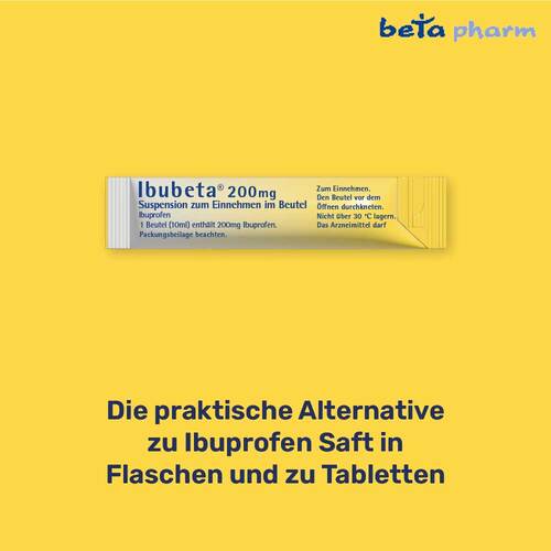 Ibubeta 200 mg Suspension zum Einnehmen im Beutel - 7