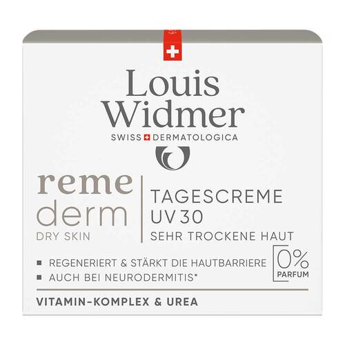 Widmer remederm dry Skin Tagescreme UV 30 unparf. - 3