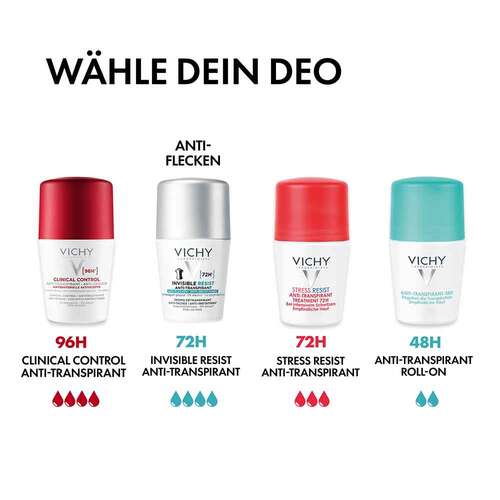 Vichy Deo Roll-on 72h Anti-Flecken Invisible - 7
