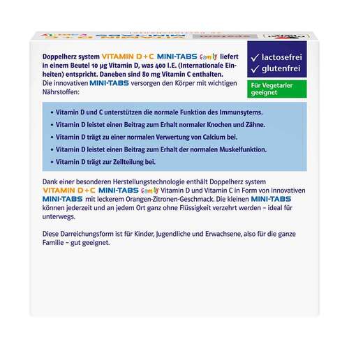 Doppelherz Vitamin D + C Mini-Tabs family system - 4