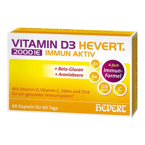 Vitamin D3 Hevert 2000 IE Immun Aktiv Kapseln - 1