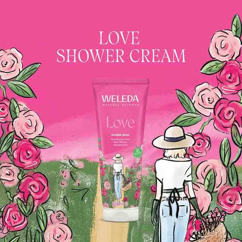 Weleda Love Shower Cream Rose - 3