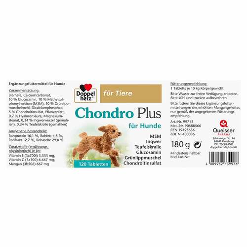 Doppelherz f&uuml;r Tiere Chondro Plus Tabletten f&uuml;r Hunde - 4