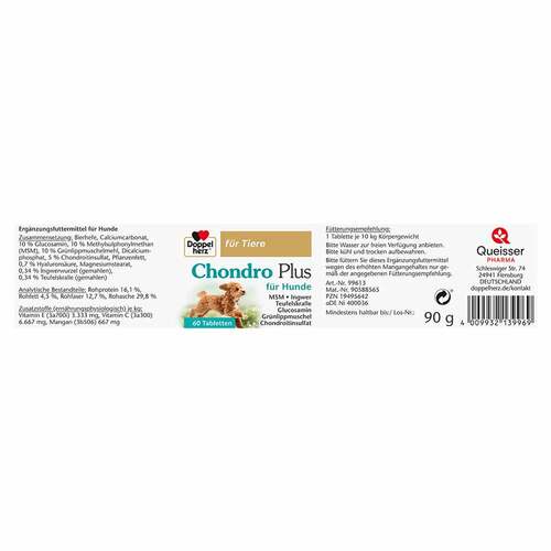 Doppelherz f&uuml;r Tiere Chondro Plus Tabletten f&uuml;r Hunde - 4
