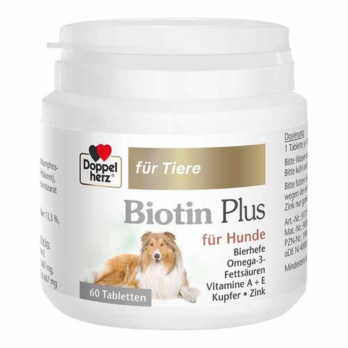 Doppelherz f&uuml;r Tiere Biotin Plus Tabletten f&uuml;r Hunde - 1