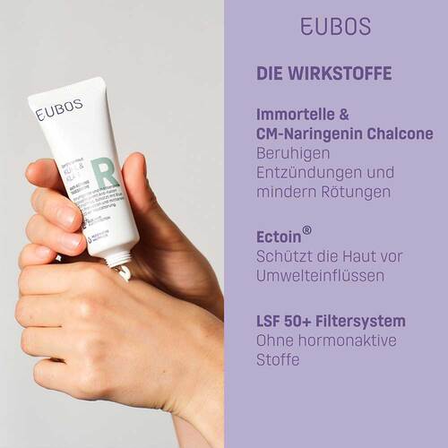 Eubos Kühl & Klar Anti-Rötung Tagescreme LSF 50 + - 4