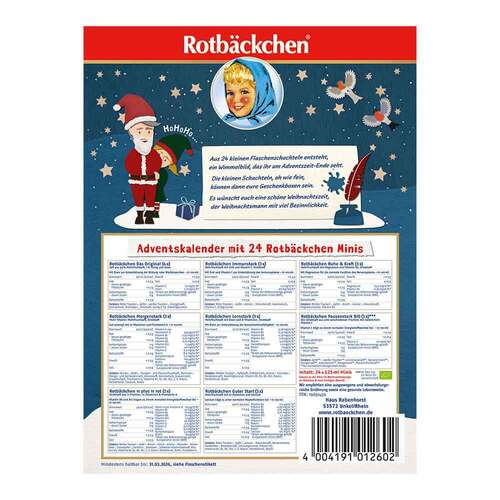 Rabenhorst Rotb&auml;ckchen Adventskalender - 2