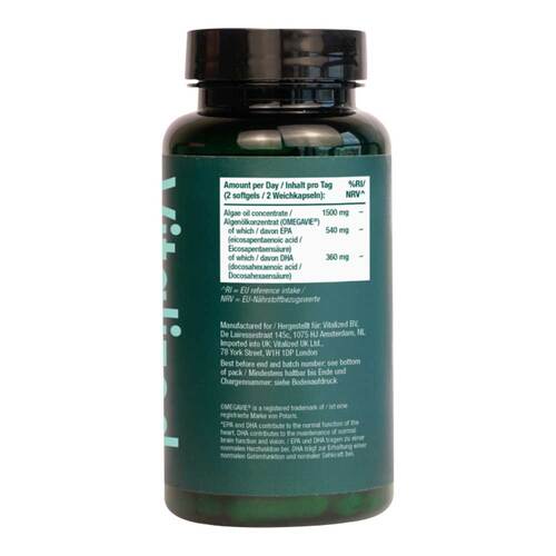 Vitalized Omega-3 vegan 900 mg Weichkapseln - 2