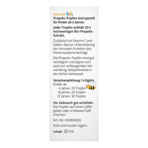Beecraft Kids Propolis Bio Tropfen 20% plus Vitamin C  - 2