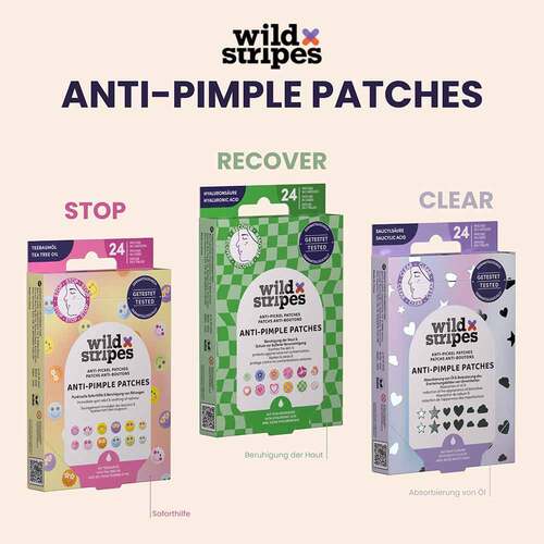 Wild Stripes Anti-Pickel Patches Groovy Recover - 5