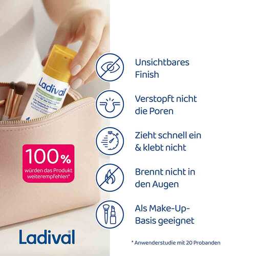 Ladival Ger&ouml;tete Haut Sonnenschutz Gel get&ouml;nt LSF 50 + - 7