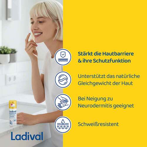 Ladival Hautbarriere Repair Sonnenschutz Creme LSF 50 + - 7