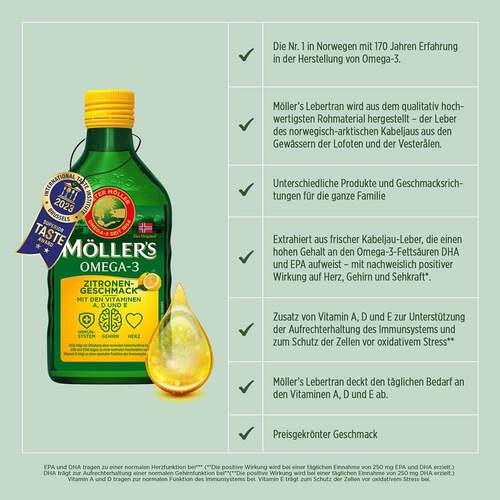 M&ouml;ller`s Omega-3 Zitronengeschmack &Ouml;l - 3
