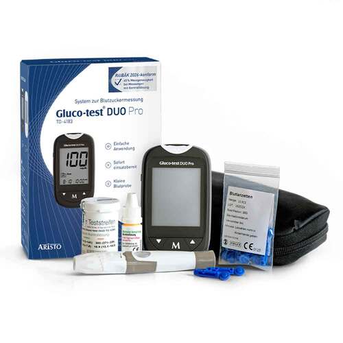 Gluco Test Duo Pro Set Blutzuckermessger&auml;t mg / dl - 2