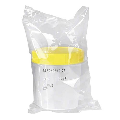 Urinbecher steril 125 ml Schraubdeckel - 1