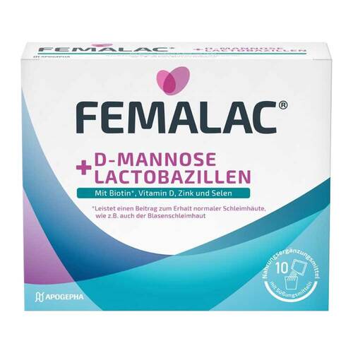 Femalac D-Mannose + Lactobazillen Pulver zur H.e.L.z.E. - 1
